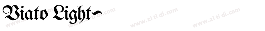Viato Light字体转换
